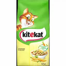 Сухий корм для котів Kitekat курка з овочами 12 кг