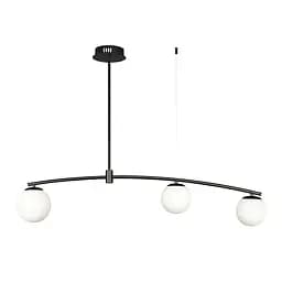 Люстра стельова Levistella 7529827-3 BK+WH, E27, метал, біле скло, сучасний стиль для дому