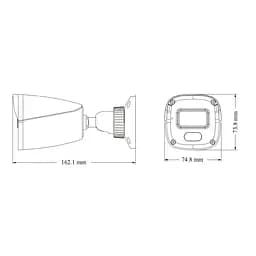 IP-відеокамера 4Mp TVT TD-9441S4L-C(D/PE/AW1) White f=2.8mm, ІЧ+LED-підсвічування, з мікрофоном (77-00324) - мініатюра 2