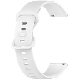 Ремінець на Samsung Galaxy Watch 5 - білий силікон розмір L ширина кріплення 20мм Watchbands (WB567616)