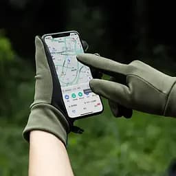 Рукавички трикотажні з покращеним хватом Naturehike NH20FS032 XL чорні - мініатюра 5