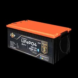 Акумулятор LP LiFePO4 25,6V - 230 Ah (5888Wh) (BMS 200A/100А) пластик Smart BT - мініатюра 3