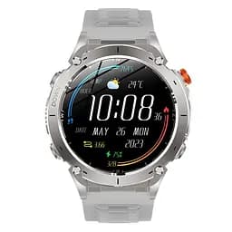 Тактичний розумний смарт-годинник для військових Smart Watch Y101 з ліхтариком компасом GPS-трекером і спортивними режимами Сірий - мініатюра 3