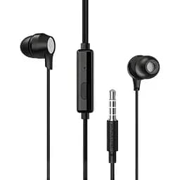 Навушники вакуумні Borofone Bm28 Jack 3.5 з еластичним кабелем чорні