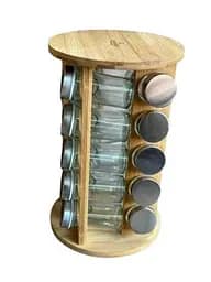 Органайзер для спецій Bohmann BH 7864-20 набір 20 скляних баночок підставка лійка