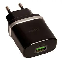 Адаптер сетевой HOCO Smart FCP/AFC C12Q 1USB 18 W black