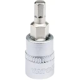 Головка торцевая Yato квадрат 1/4" HEX M4 L=37 мм (YT-04371)