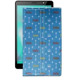 Чохол StatusCASE з екошкіри для планшету Tecno Tab P704a 4G Фешн блакитний