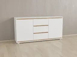 Комод Forte Mikkel Ш 1502 / В 759 / Г 390 Білий-Дуб сонома планки