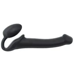 Безремневий страпон Strap-On-Me Black M повністю регульований діаметр 3.3 см