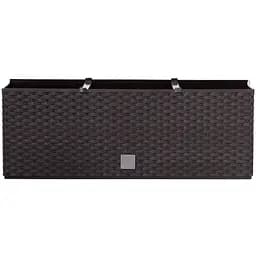 Балконний ящик Prosperplast Rato з вкладишем, 800 мм, коричневий (74962-440)