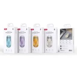 Мишка XO M12 Wireless Transparent/Blue (M12 Blue) - мініатюра 6