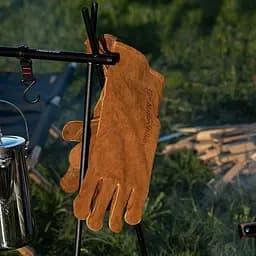 Рукавички вогнестійкі шкіряні Naturehike NH20FS042, розмір M, коричневі - мініатюра 4