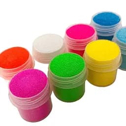 Набір гліттеру для біо-тату №6 Fresh Tattoo glitter-set-big-8x-6 неоновий - мініатюра 2