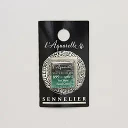 Акварельна фарба Sennelier, полукювета, S1, Лісовий зелений (Forest Green)