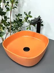 Умивальник VBI Arezzo terracotta matt накладний VBI-013204, Коричневий матовий - мініатюра 2