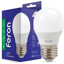 Світлодіодна лампа Feron LB-380 G45 230V 4W E27 2700K (25641)