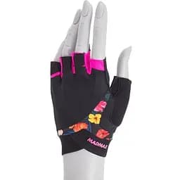 Рукавички для фітнесу Mad Max Flower Power MFG 770 Black/Pink S