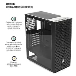 Корпус QUBE CARNIVAL Black (CARNIVAL_FCNU3) Без БП - мініатюра 10