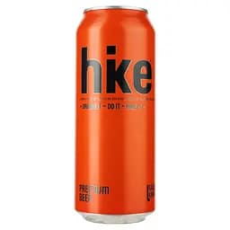 Пиво Hike Premium, світле, 4,8%, з/б, 0,5 л (196380)