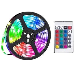 Светодиодная лента Hoco DL30 RGB 4м + пульт (Черная)