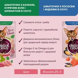 Набір корм вологий для котів Delickcious Набір №3 340 г (85 г х 4 шт.) - мініатюра 4