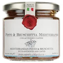 Соус Frantoi Cutrera Песто с вялеными томатами, каперсами и анчоусом, 190 г (668194)