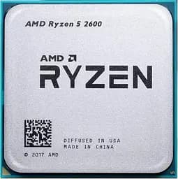 Процесор AMD Ryzen 5 2600 (YD2600BBAFMPK) (Socket AM4, 12T, 3.9 ГГц, Tray) Б/в