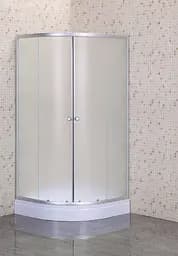 Душова кабіна з низьким піддоном Mixxus Plain SCT02-100x100x195-FB Satin матове скло 4 мм MI6897, Універсальна, хром матовий - мініатюра 8