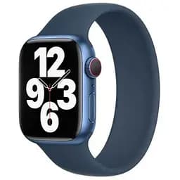 Силіконовий ремінець CasePro Solo Loop Abyss Blue Size М для Apple Watch 45mm/44mm/42mm