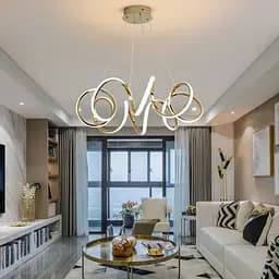 Розкішна золота люстра MARCELA Ø 70 см | Line F | Арт. MJ74-700 TGD