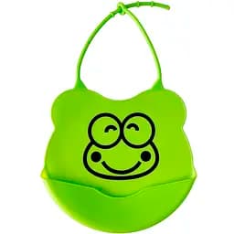 Слюнявчик силиконовый Mega Zayka Мини MGZ-0604 (Green)