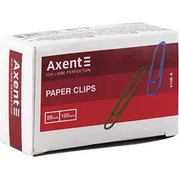 Скрепки Axent цветные 28 мм 100 шт. (4106-A)