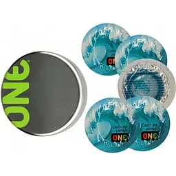 Презервативы One Catch The Perfect Color Sensations голубые 5 шт. в кейсе (ROZ6501052006)