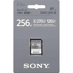 Карта пам'яті Sony 256GB SDXC C10 UHS-II U3 V60 R270/W120MB/s Entry (SFE256.ET4) - мініатюра 2