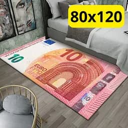 Стильний та зносостійкий килим для дому та офісу "10 EURO" 80х120 KT7001745