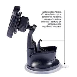 Універсальний автотримач ColorWay Dashboard-1 (360 rotation) magnetic Gray (CW-CHM06-GR) - мініатюра 6