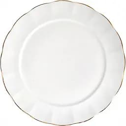 Тарілка Lefard Royal Gold 21 см біла із золотим (949-017-3)