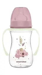 Бутылка с широким антиколиковым отверстием 240 мл "Sleepy Koala" Canpol babies Розовая