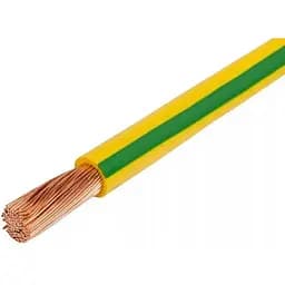 Кабель електричний Мега-Люкс ГОСТ ПВ-3-1.5 ізоляція не підтримує горіння жовто-зелений 100 м