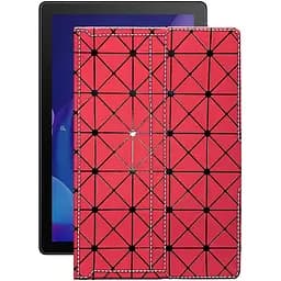 Чохол StatusCASE з екошкіри для планшету Alcatel 1T 10 (8091) Червоний ромб