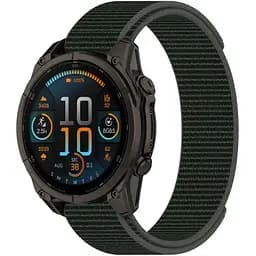 Ремінець DK CDK для Garmin Forerunner 955 22mm Nylon Sport Loop (018558) (olive flak) - мініатюра 2