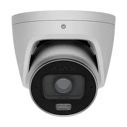 IP-відеокамера 5Mp Ajax TurretCam HLVF (5 Mp) White f=2.8-12mm, ІЧ+LED-підсвічування, з мікрофоном (26-00711) - мініатюра 1