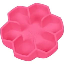 Миска собак и кошек Waudog Silicone для медленного питания 750 мл розовая