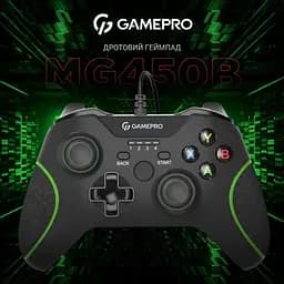 Геймпад GamePro Black/Green (MG450B) - мініатюра 4