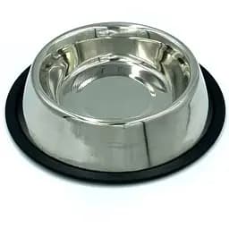 Миска для собак Lucky Star нековзна 22 см 1.5 л срібляста (SWT 2301-5)