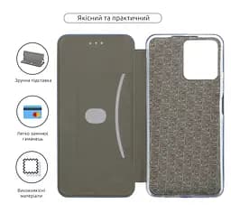 Чехол-книжка для Realme C30s, G-Case, синий, кожаный чехол-книга из экокожи (PU) и TPU, с магнитом, с подставкой и вместительным кардхолдером, противоударный, защита всего корпуса, ArmorStandart (ARM65548) - мініатюра 3