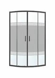 Душевая кабина угловая Eger Tisza 90x90 раздвижная стекло Spagetti без поддона black 599-021 -BS/1, интимато, черный