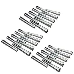 Кондитерські конуси для випічки трубочок «Каннолі» 100 мм (30 штук), Master Class Металлик 86984