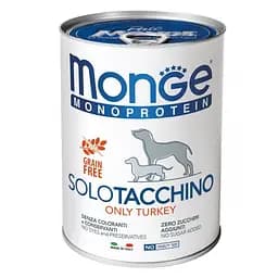 Паштет Monge Dog Solo з свіжого м'яса індички для собак усіх порід 150 гр - мініатюра 2